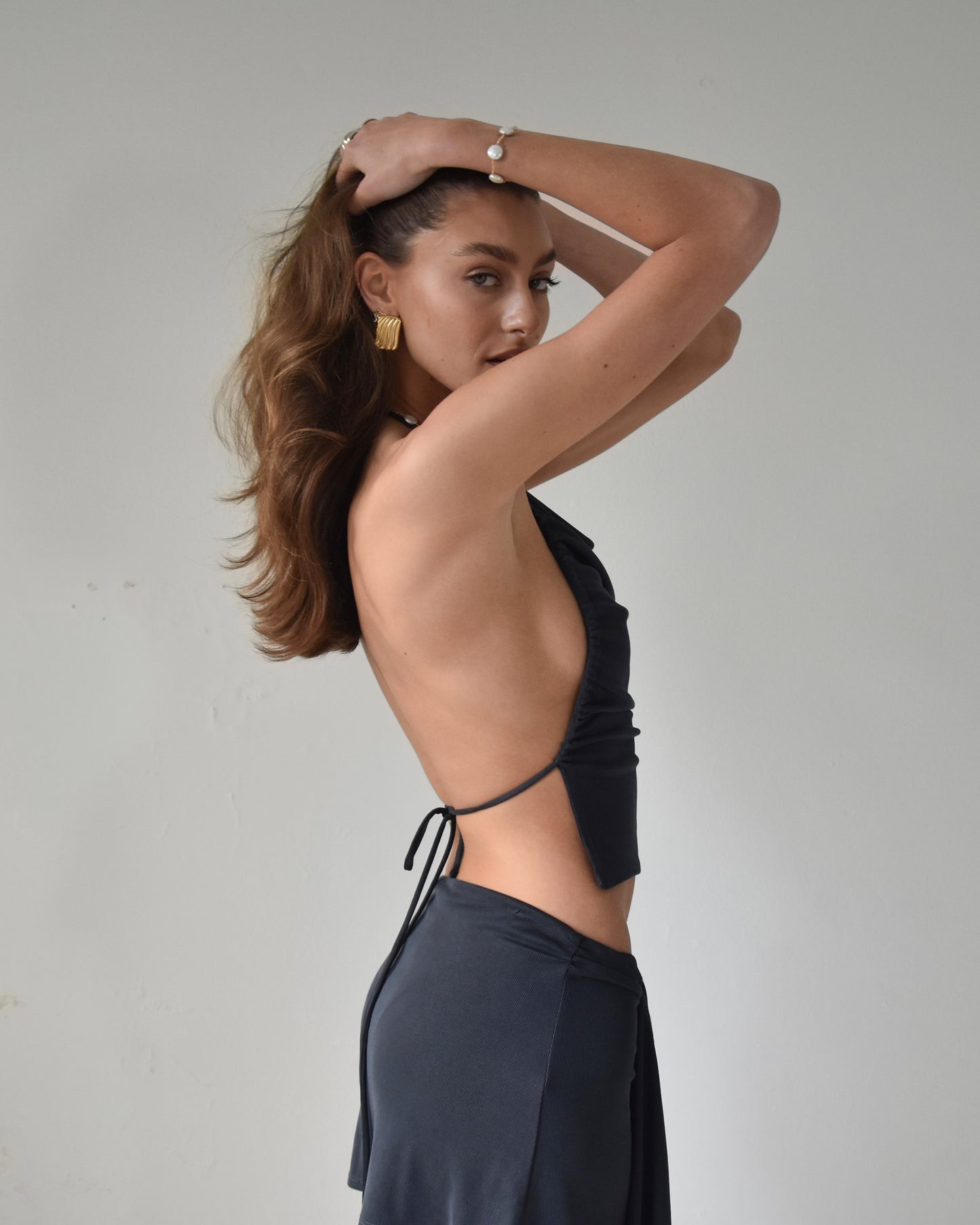 Backless Halter Top