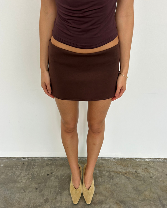 Studio Mini Skirt ~ Chocolate