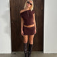 Knit Button Top | Espresso