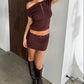 Knit Button Top | Espresso