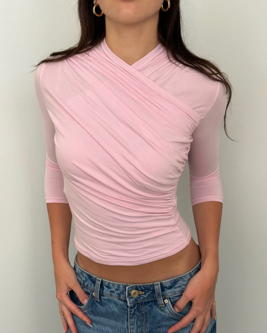 Madison Top ~ Baby Pink