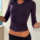 Alida Top ~ Indigo