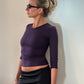 Alida Top ~ Indigo