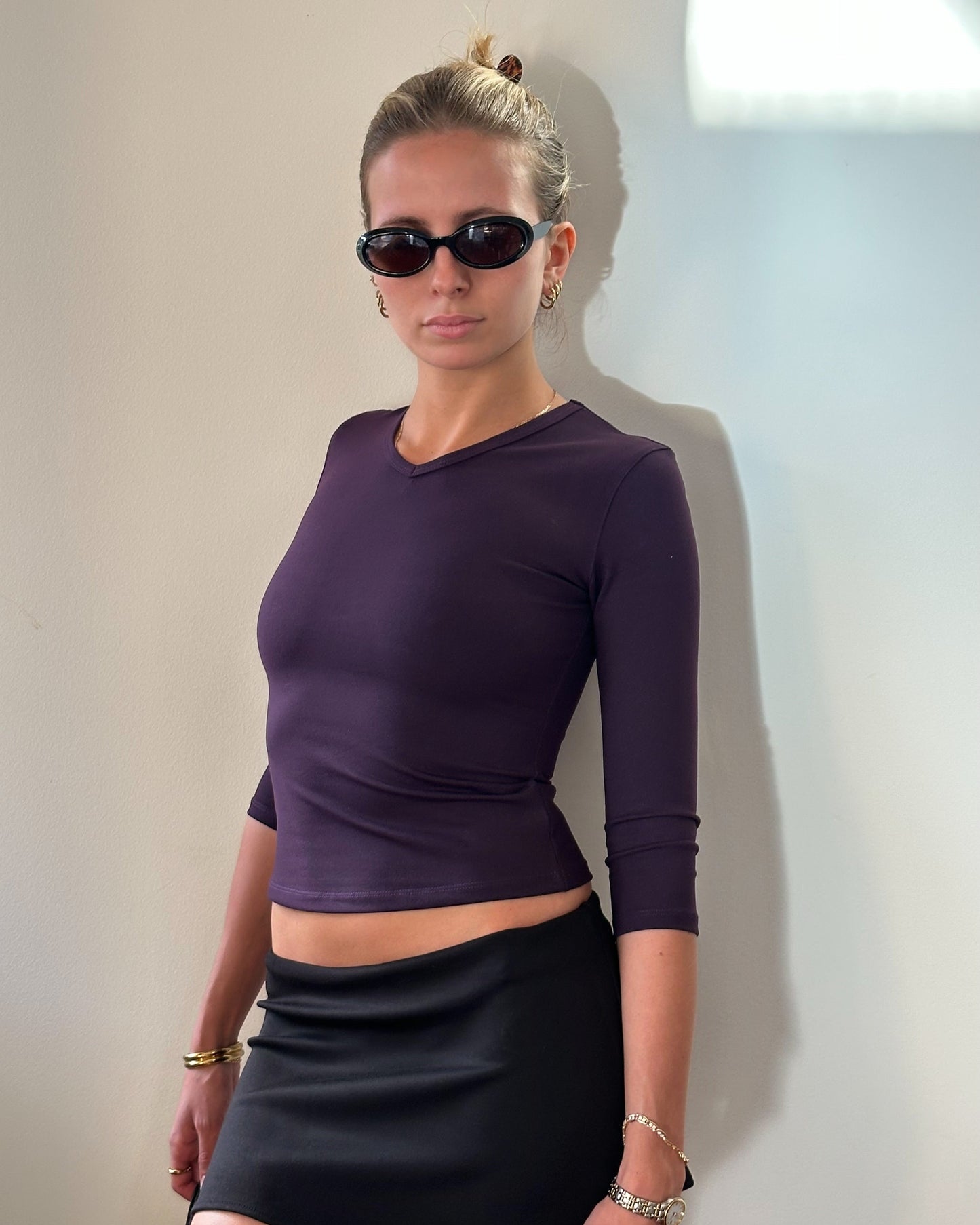 Alida Top ~ Indigo