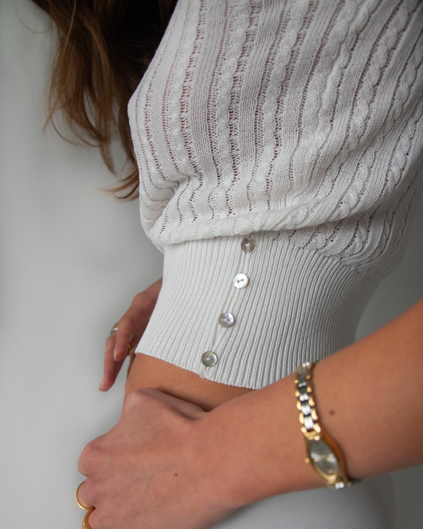 Multi Wear Knit Top ~ White
