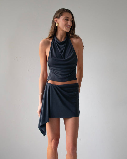 Backless Halter Top