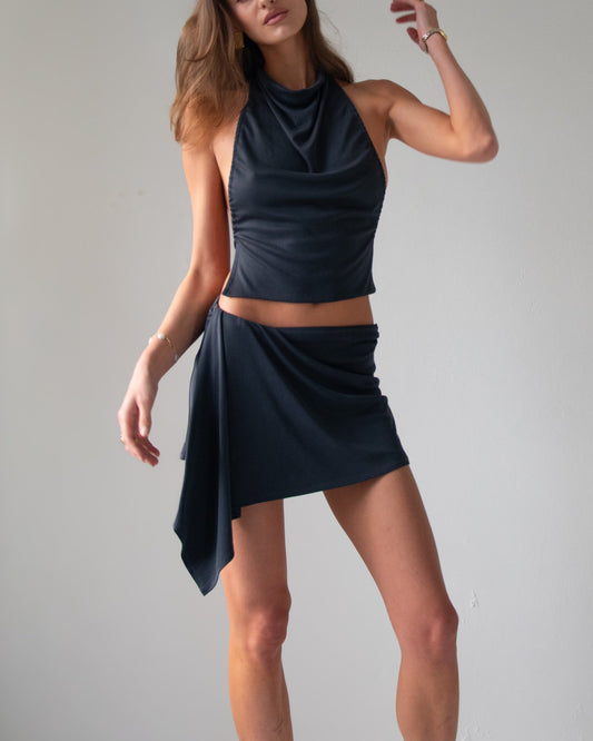 Asym Drape Skirt