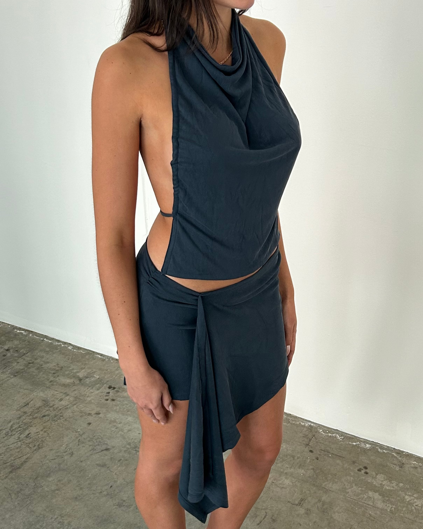 Backless Halter Top