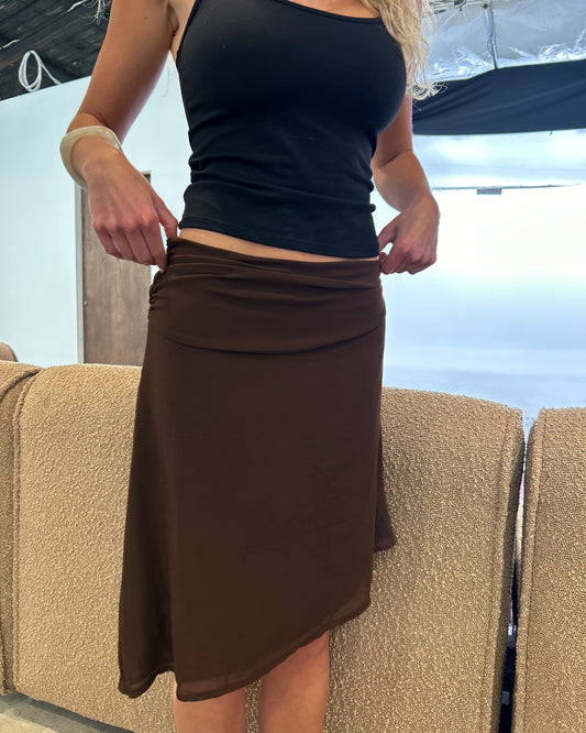 Chocolate Midi Skirt