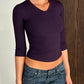 Alida Top ~ Indigo