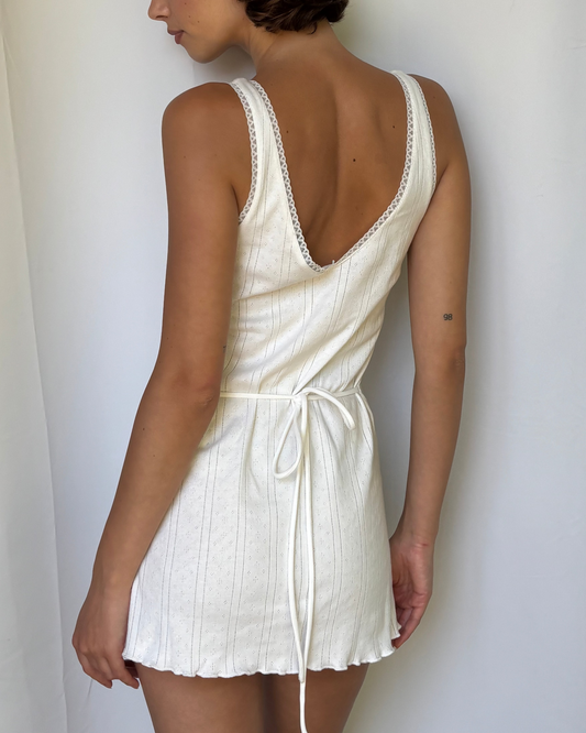 Ivory Pointelle Dress