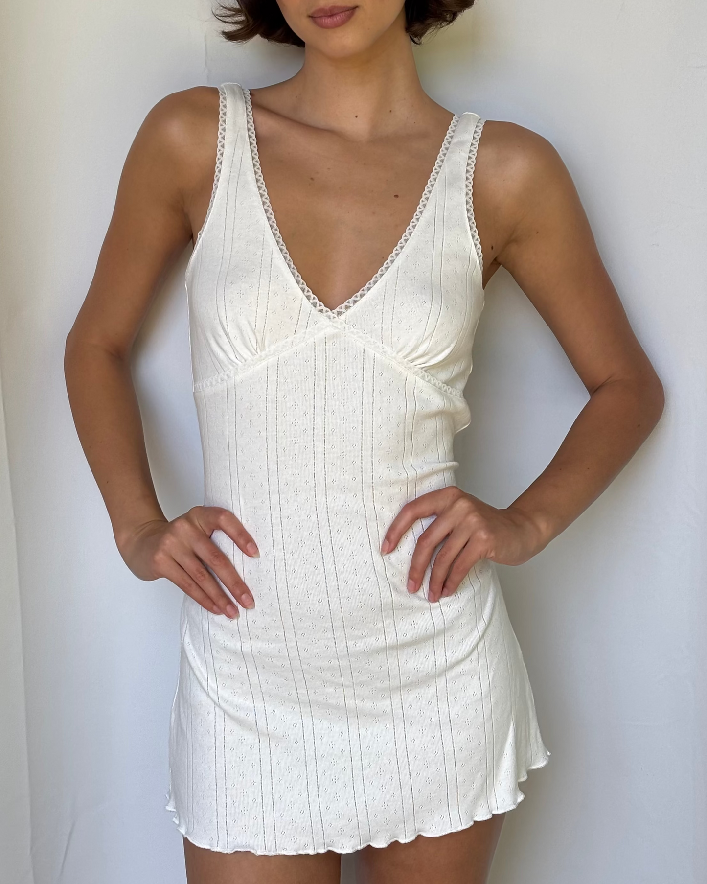 Ivory Pointelle Dress