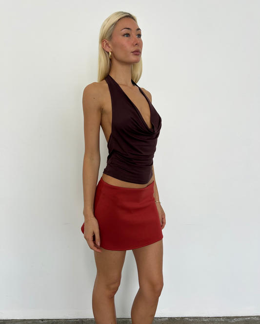 Studio Mini Skirt ~ Terracotta