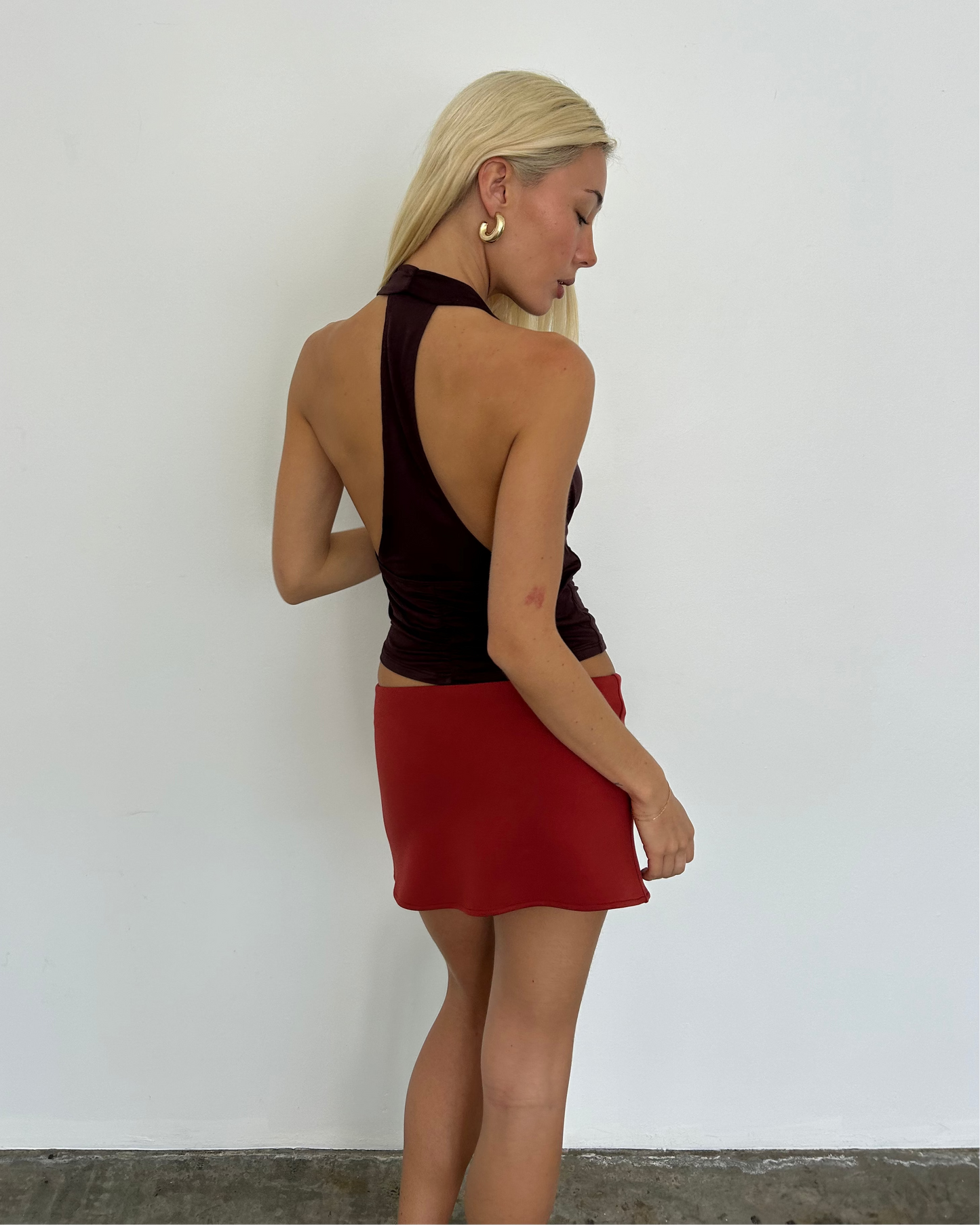 Studio Mini Skirt ~ Terracotta