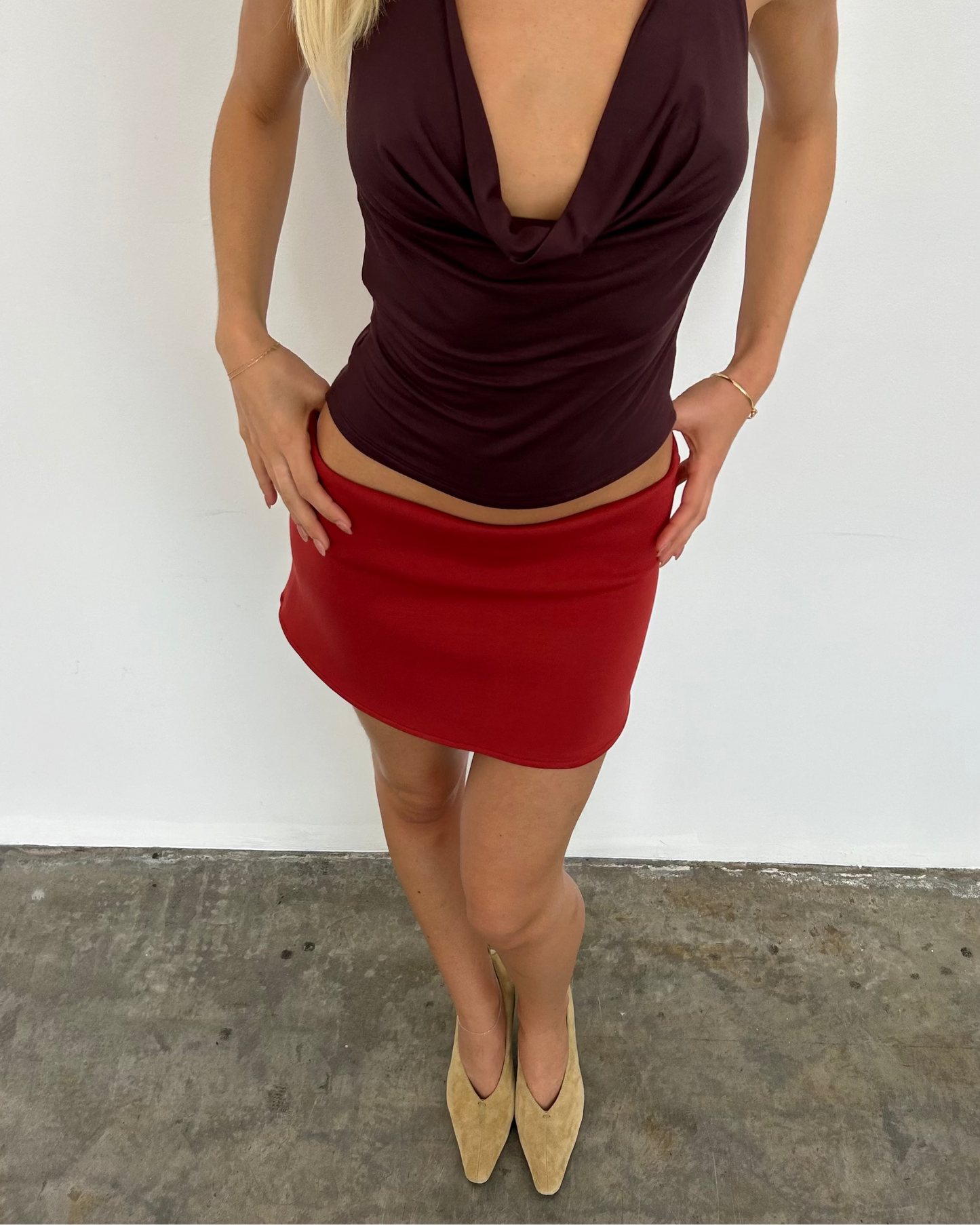 Studio Mini Skirt ~ Terracotta